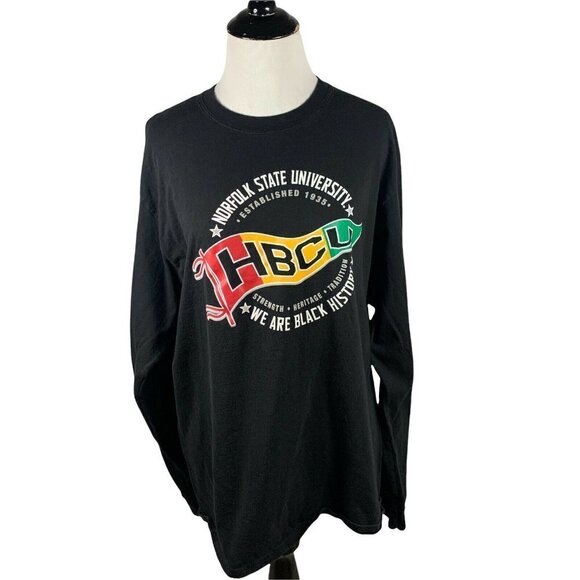 Champion Women's L Large T-Shirt HBCU Norfolk Virginia Crewneck Black History - Picture 1 of 5